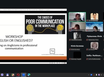 Міжкультурна комунікація у сфері гостинності: участь у міжнародному вебінарі «Поширені помилки у спілкуванні діловою англійською мовою для фахівців індустрії гостинності»