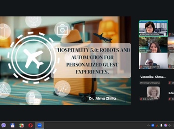 Цифрова трансформація індустрії гостинності: участь у міжнародному вебінарі «Hospitality 5.0: robots and automation for personalized guest experiences»