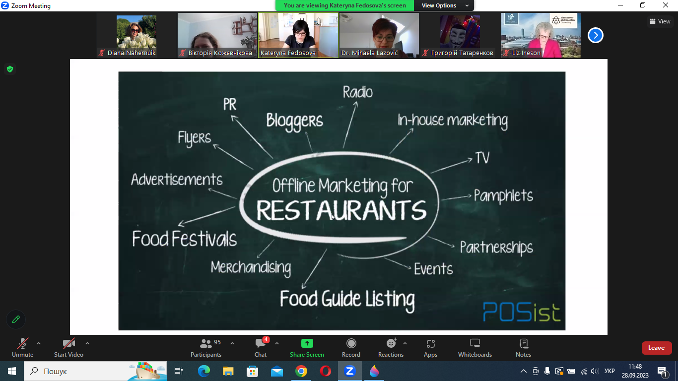Вебінар: MARKETING AND EVENT MANAGEMENT IN RESTAURANT BUSINESS